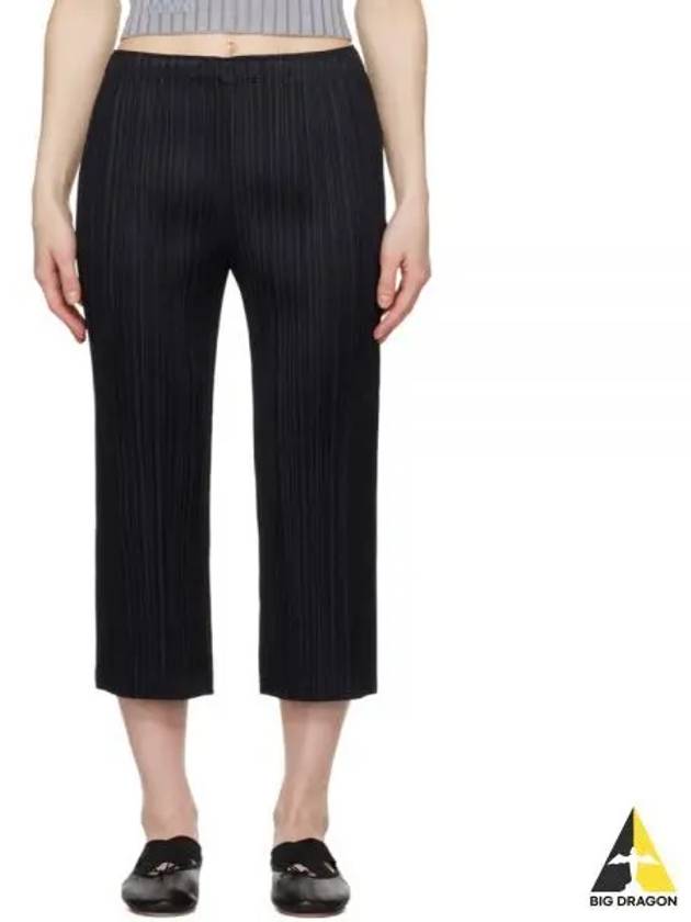 Pleated Basic Crop Pants Black - ISSEY MIYAKE - BALAAN 2