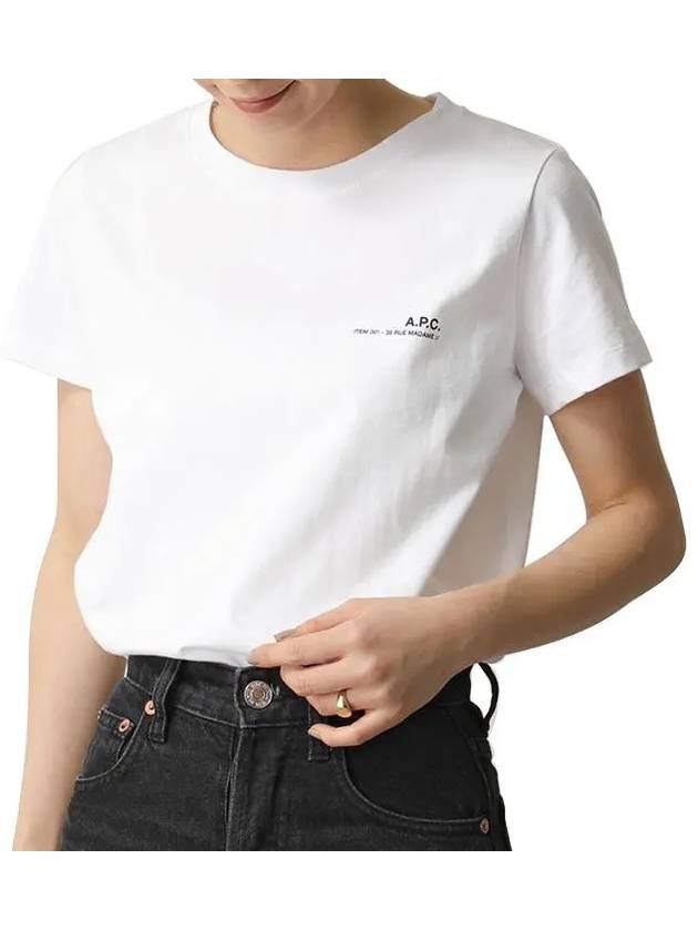 Item Logo Crew Neck Short Sleeve T-Shirt White - A.P.C. - BALAAN 2