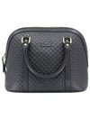 Micro GG Ssima Dome Tote Bag Black - GUCCI - BALAAN 2