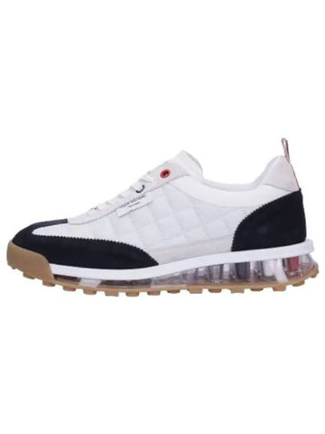 Tech Runner Sneakers White Navy - THOM BROWNE - BALAAN 1