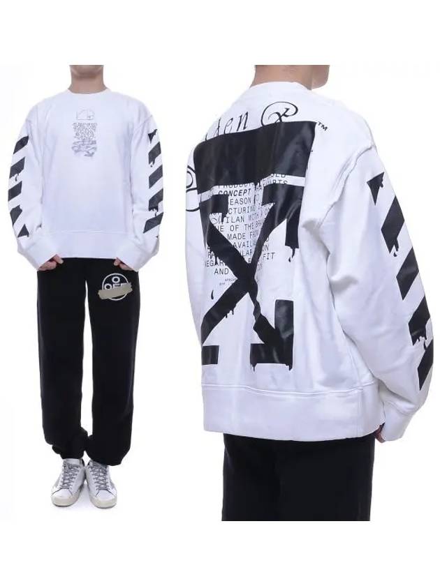 Dripping Arrow Sweatshirt White - OFF WHITE - BALAAN 2