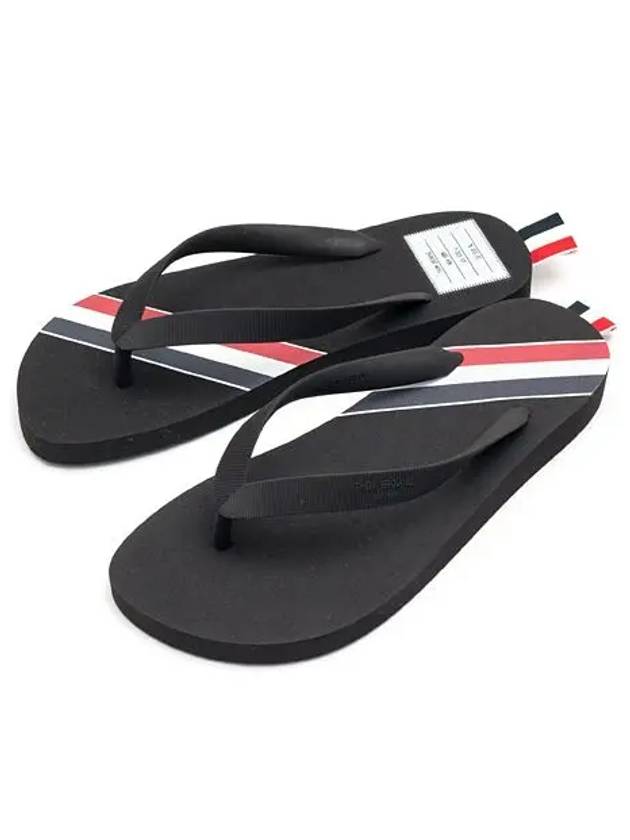 Three Stripe Flip Flops Black - THOM BROWNE - BALAAN 3