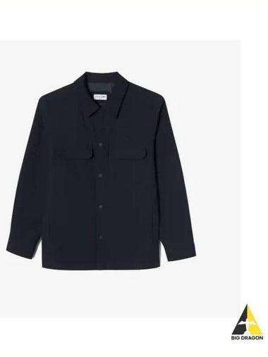 Men s Corduroy Outer Shirt Dark Navy - LACOSTE - BALAAN 1