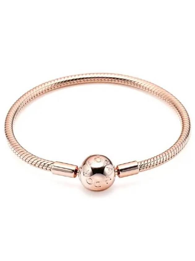 Moments Snake Chain Bracelet Rose Gold - PANDORA - BALAAN 2