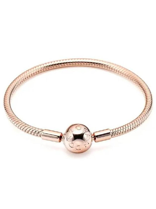 Moment Snake Chain Bracelet Rose Gold - PANDORA - BALAAN 2