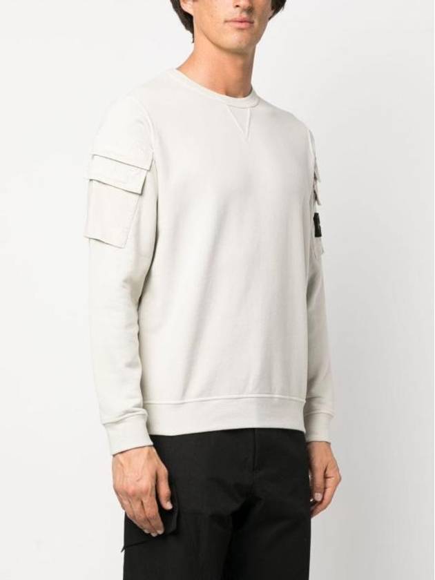 Men's Wappen Patch Cargo Pocket Sweatshirt Plaster - STONE ISLAND - BALAAN 5