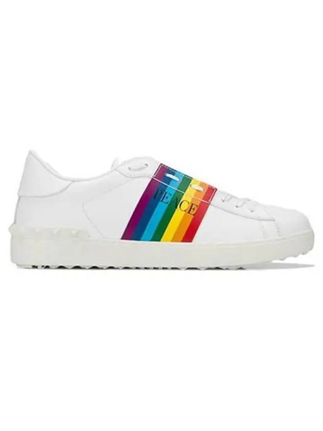 Rainbow Low Top Sneakers White - VALENTINO - BALAAN 4