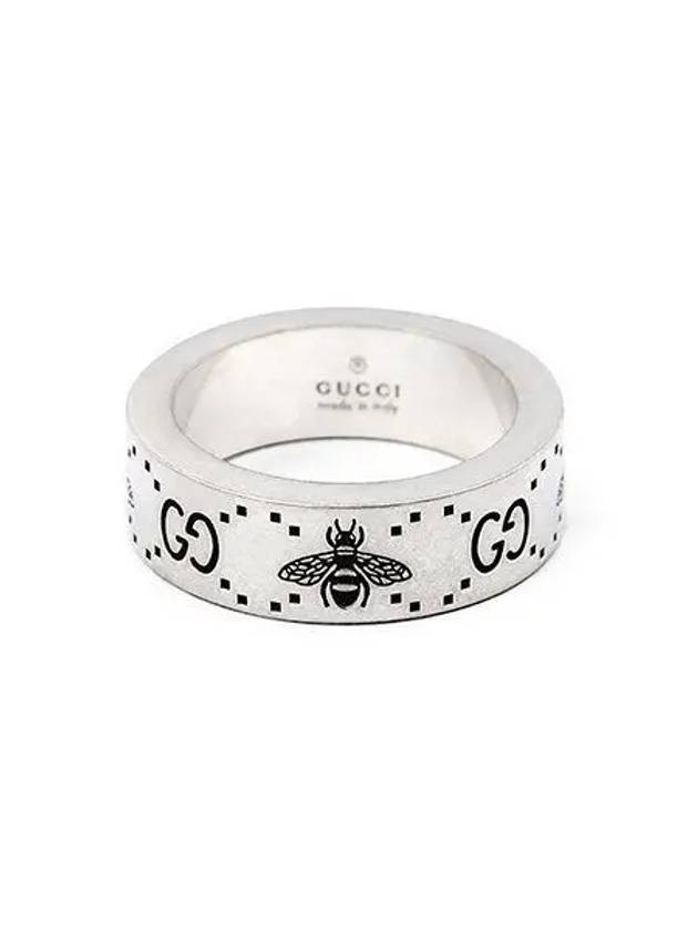 Double G Logo Bee Ring Silver - GUCCI - BALAAN 2