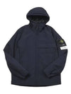 Men's Soft Shell Pure Insulation Technology Primaloft Hooded Jacket Navy - STONE ISLAND - BALAAN 3