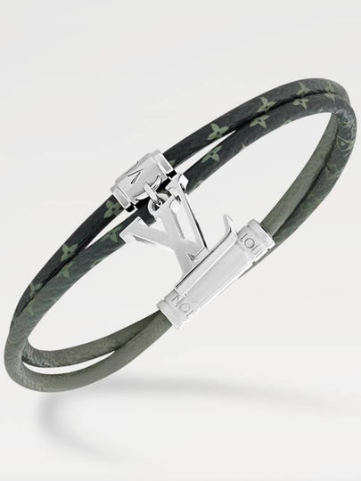 LV Gradient Canvas Bracelet Silver Khaki - LOUIS VUITTON - BALAAN 2