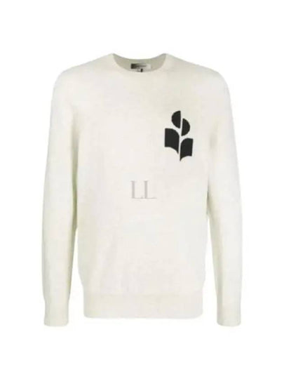 Men's Evans Logo Sweatshirt Light Grey - ISABEL MARANT - BALAAN 2