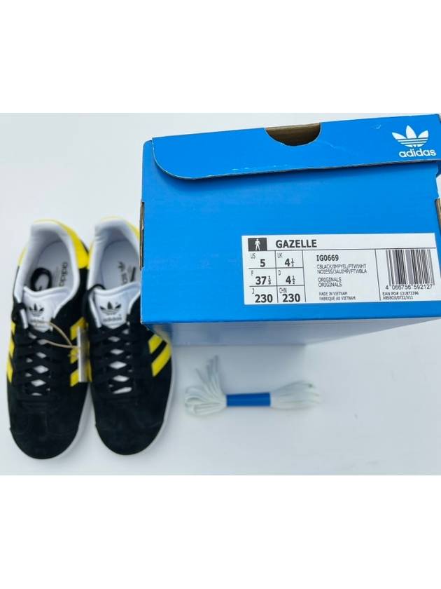 Gazelle Low-Top Sneakers Black - ADIDAS - BALAAN 9