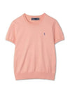 W Cotton Blend Short Sleeve Sweater Orange - POLO RALPH LAUREN - BALAAN 1