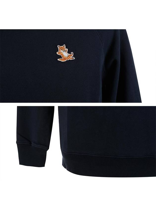 Chillax Fox Patch Classic Sweatshirt Navy - MAISON KITSUNE - BALAAN 5