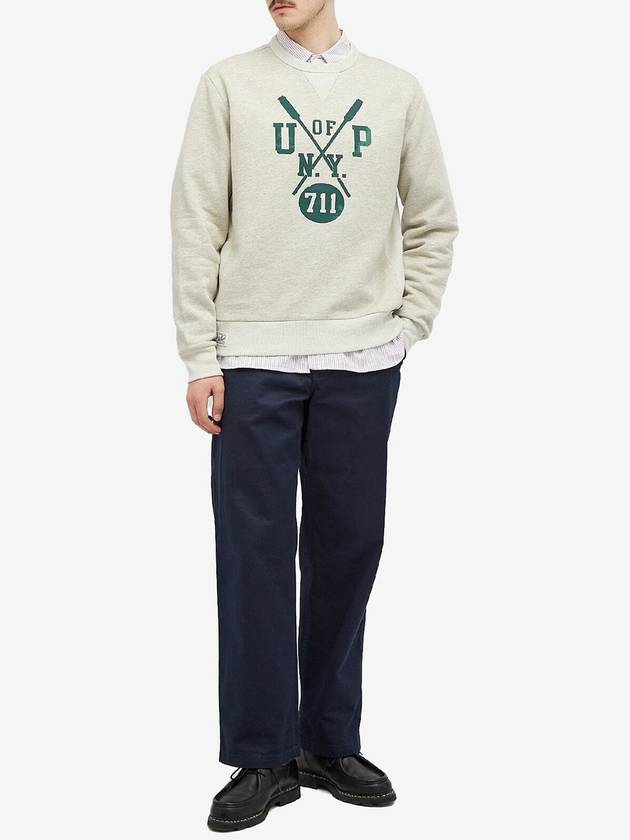 Rowing Club Crew Neck Sweatshirt Grey - POLO RALPH LAUREN - BALAAN 3