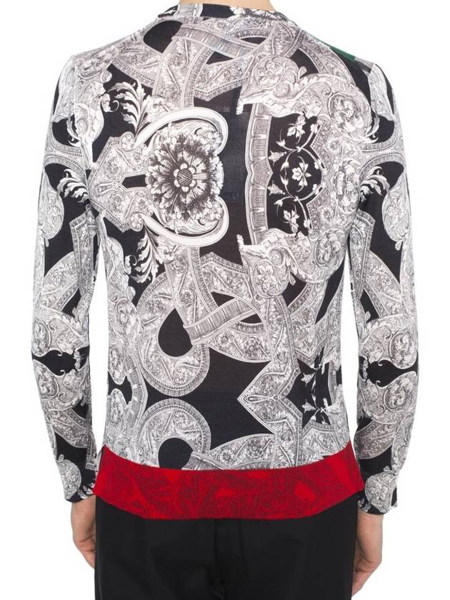 Baroque silk knit sweater A68858 A224313 A71R - VERSACE - BALAAN 9