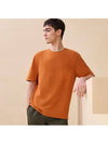 Piqures sellier H logo short sleeve t shirt - HERMES - BALAAN 6