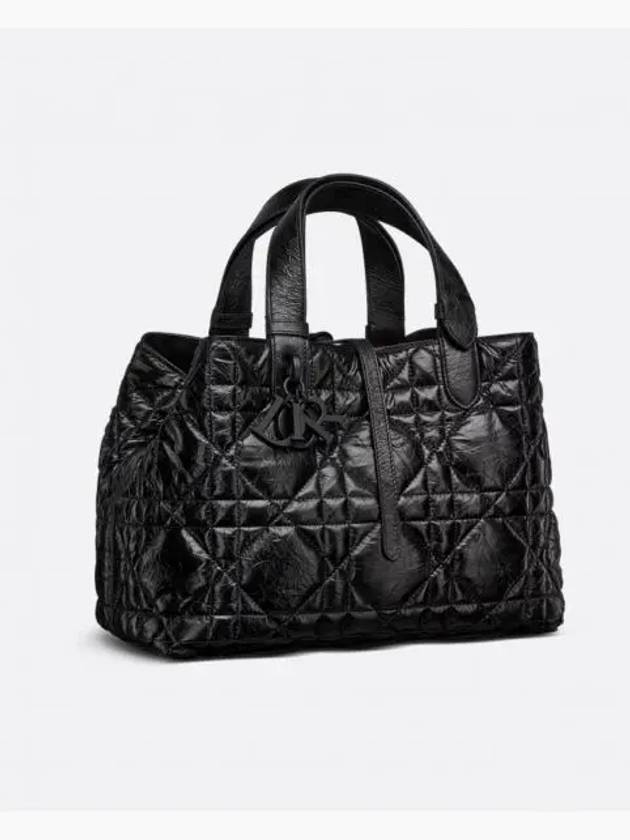 Toujours Cannage Medium Calfskin Tote Bag Black - DIOR - BALAAN 2