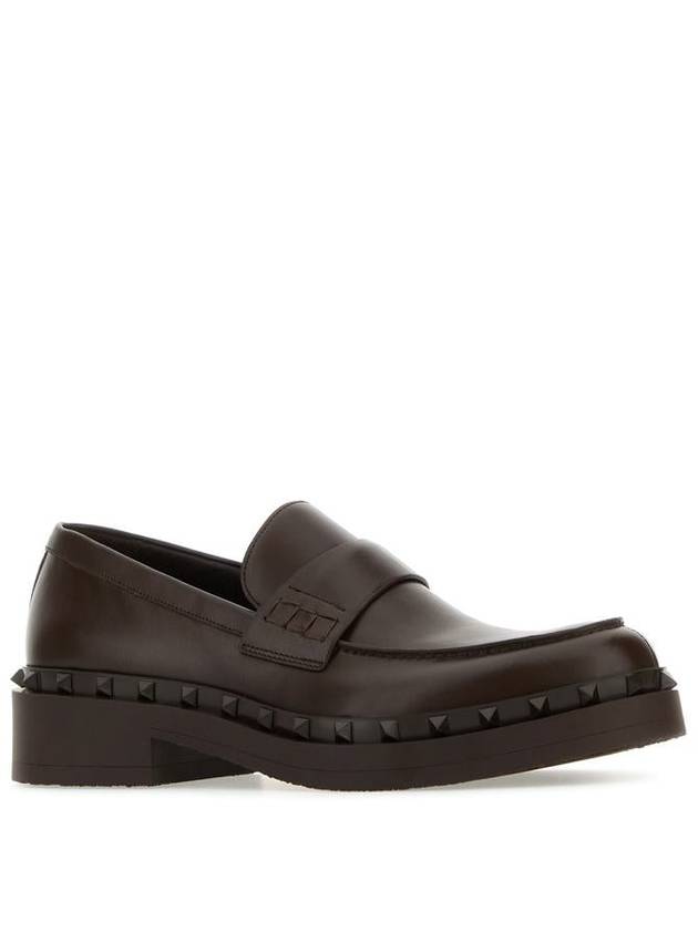 Garavani leather loafers brown - VALENTINO - BALAAN 3