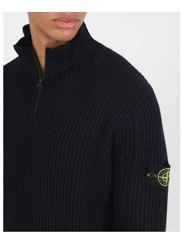 Ribbed Knit Wool Sweater 7715516C2 - STONE ISLAND - BALAAN 4