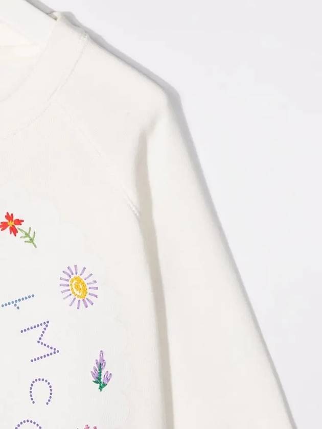 Kids Floral Embroidery Sweatshirt 602645 SQJE7 9100 - STELLA MCCARTNEY - BALAAN 4