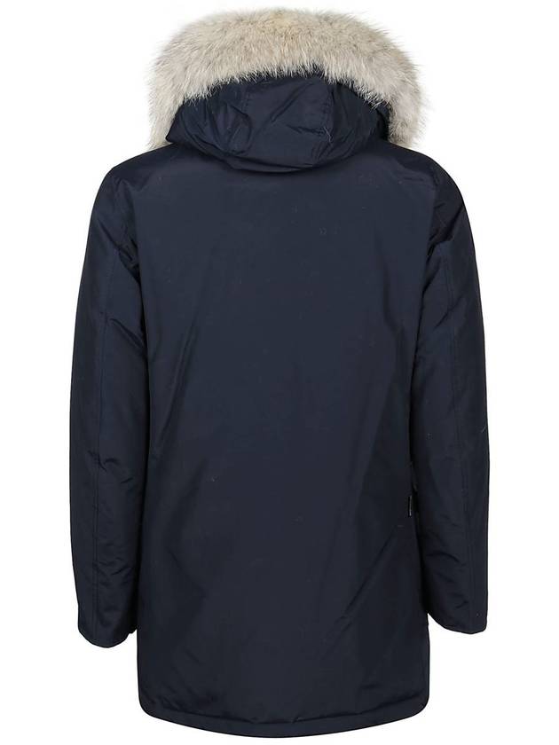 Arctic Detachable Fur Parka Melton Blue - WOOLRICH - BALAAN 3