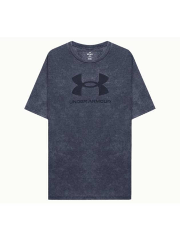 Wash Tonal Sports Style Short Sleeve T-Shirt Grey - UNDER ARMOUR - BALAAN 2