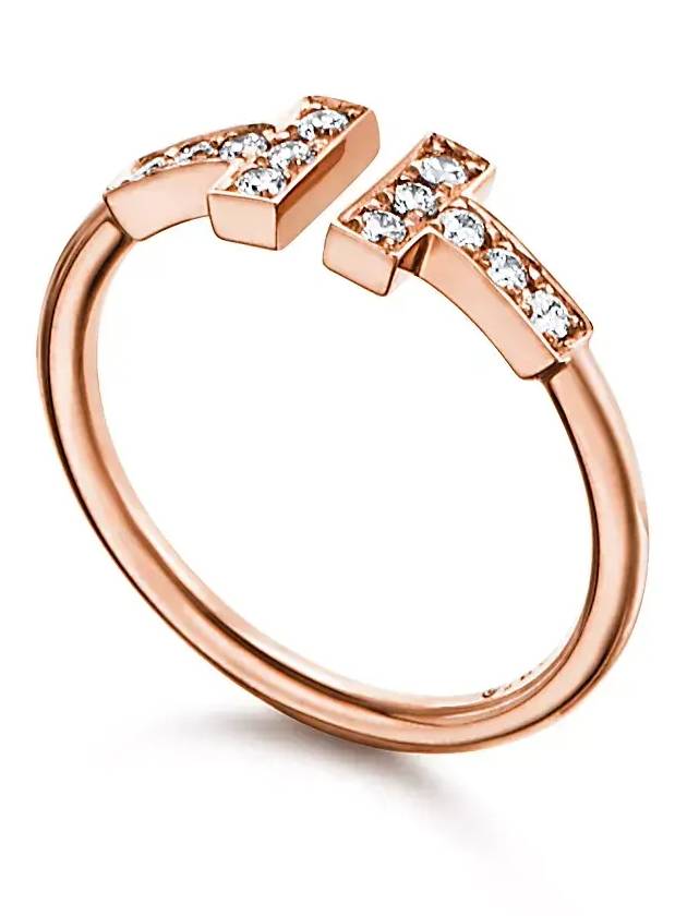 Tiffany T Diamond Wiring Rose Gold 33282559 - TIFFANY & CO. - BALAAN 3