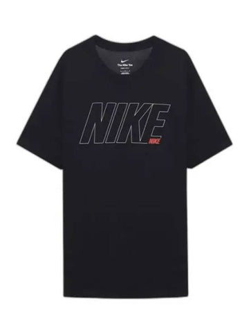 Dri-Fit Graphic Training Short Sleeve T-Shirt Black - NIKE - BALAAN 1