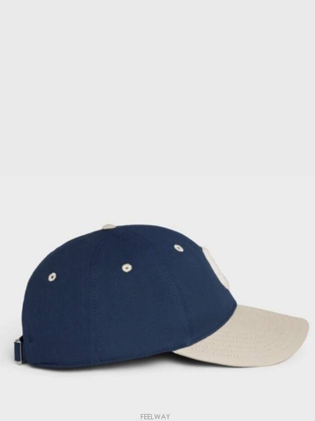 C Initial Ball Cap Navy Beige - CELINE - BALAAN 4