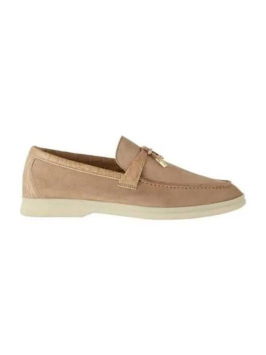 Summer Charm Walk Suede Loafers Sand Stone - LORO PIANA - BALAAN 2