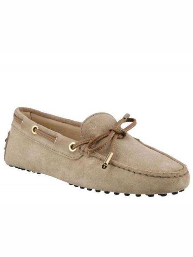 Gommino Suede Driving Shoes Beige - TOD'S - BALAAN 3