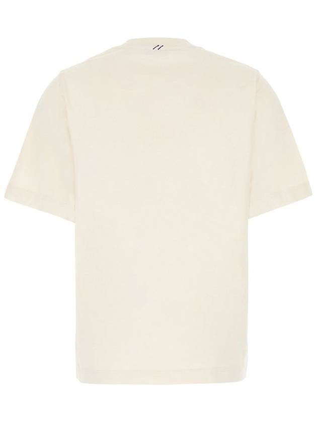 EKD Cotton Short Sleeve T-Shirt Ivory - BURBERRY - BALAAN 3