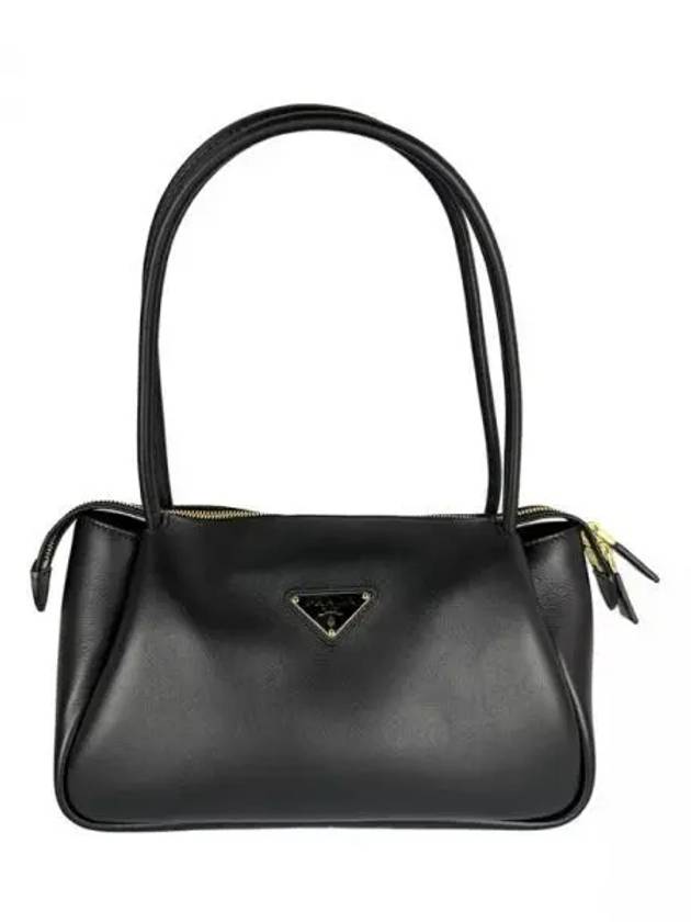 Triangle Logo Medium Shoulder Bag Black - PRADA - BALAAN 2