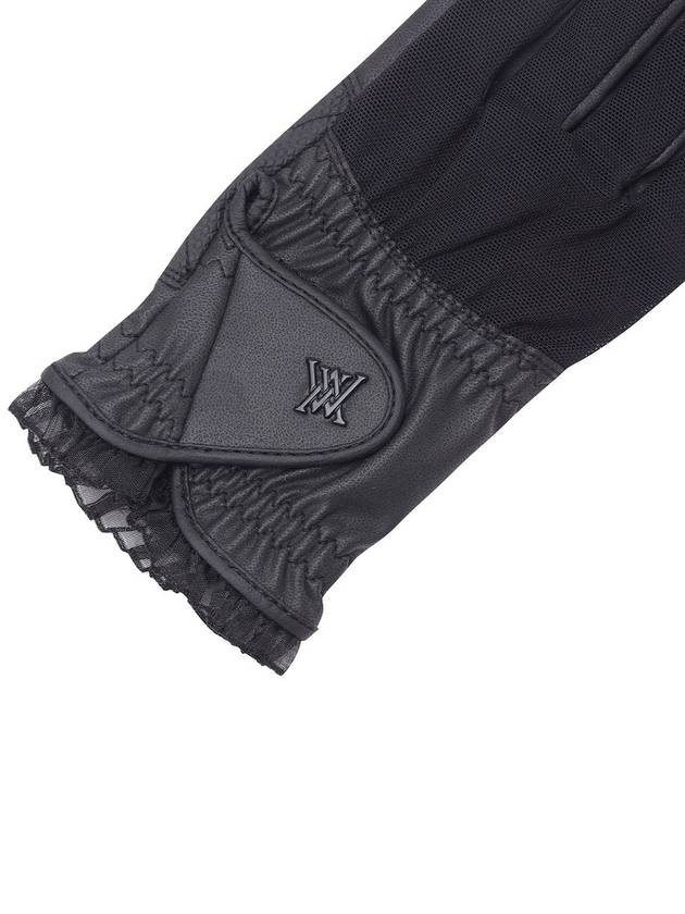 W MESH LACE GLOVE PAIR BK - ANEWGOLF - BALAAN 8