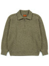 Building Forest Wool Blend Half Zip Up Knit Pullover Khaki I3WN01KH - IOEDLE - BALAAN 2