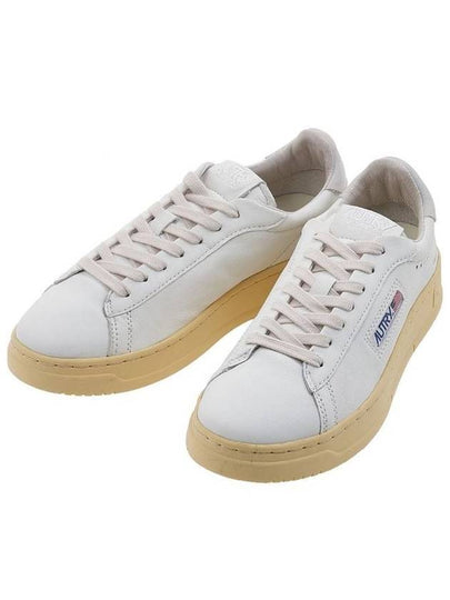 Dallas White Tab Leather Low Top Sneakers White - AUTRY - BALAAN 2