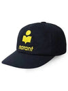 Tyron Logo Cotton Ball Cap Navy - ISABEL MARANT - BALAAN 2