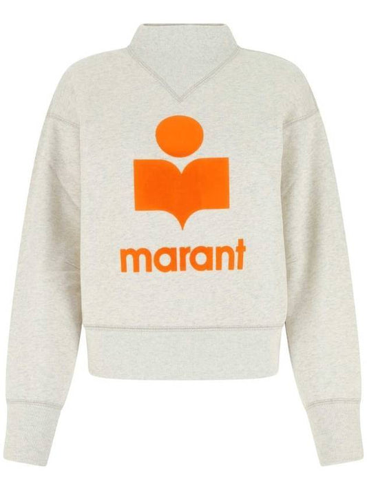 Moby Big Logo Sweatshirt Ecru - ISABEL MARANT - BALAAN 1