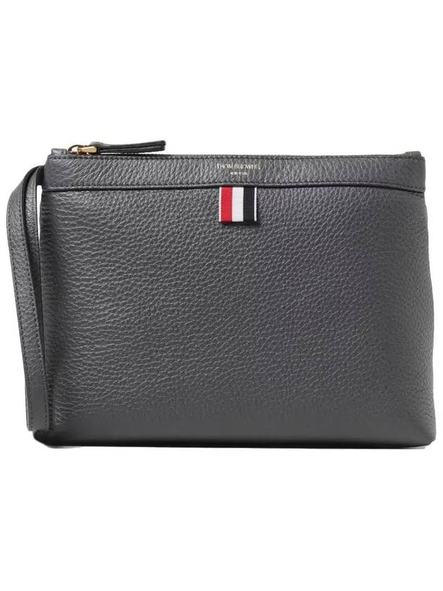 Beauty Pouch Bag Grey - THOM BROWNE - BALAAN 3