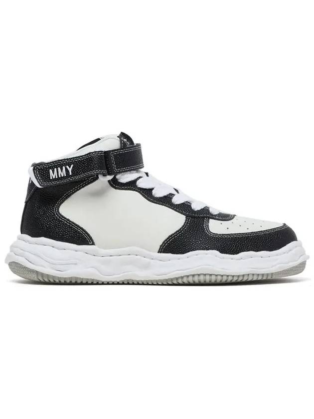 Wayne OG Sole Leather High-Top Sneakers Black - MIHARA YASUHIRO - BALAAN 2