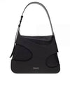 Cutout Detail Shoulder Bag Bag Black - SALVATORE FERRAGAMO - BALAAN 1