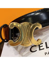 Belt Taurus Skin Medium Triomphe Gold Emblem - CELINE - BALAAN 3