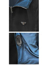 Triangle Logo Reversible Windbreaker Black Blue - PRADA - BALAAN 6