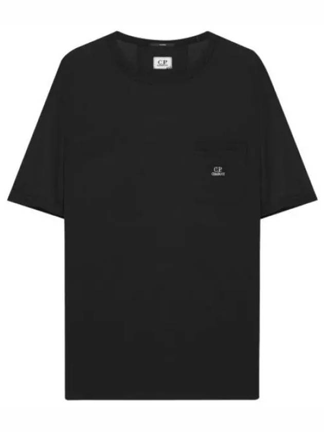 logo patch pocket t shirt - CP COMPANY - BALAAN 1