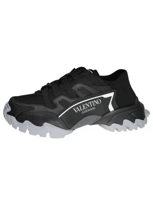 logo climber low top sneakers black - VALENTINO - BALAAN 2