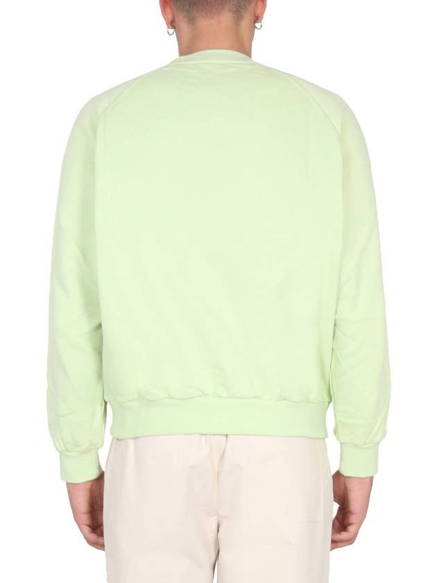 Embroidered Logo Crew Neck Sweatshirt Green - SUNNEI - BALAAN 4