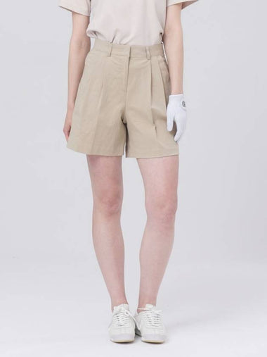 No-Banding Pintuck Cotton Span Beige 44 Shorts DO3242PT67 3 - DOYOUKNOWMC GOLF WEAR - BALAAN 1