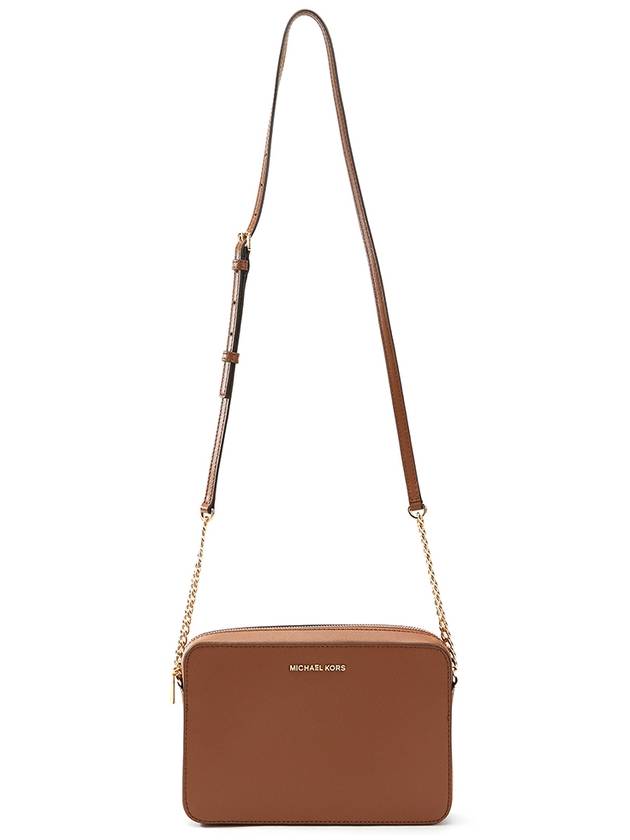 Jet Set Large Saffiano Cross Bag Brown - MICHAEL KORS - BALAAN 8