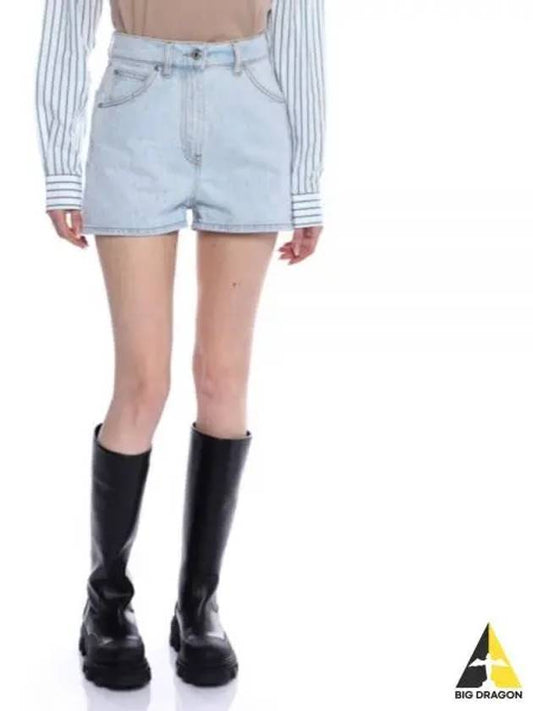 High Waist Denim Shorts 3641MDB232L 247268 82 - MSGM - BALAAN 2